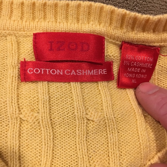 Cotton cashmere v neck - Picture 2 of 2